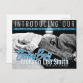 Modern Rock New Baby Boy Foto Vorlage Postcard (Vorne/Hinten)