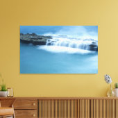 Modern Rock Ocean Stretched Canvas Print Leinwanddruck (Insitu (Wohnzimmer))