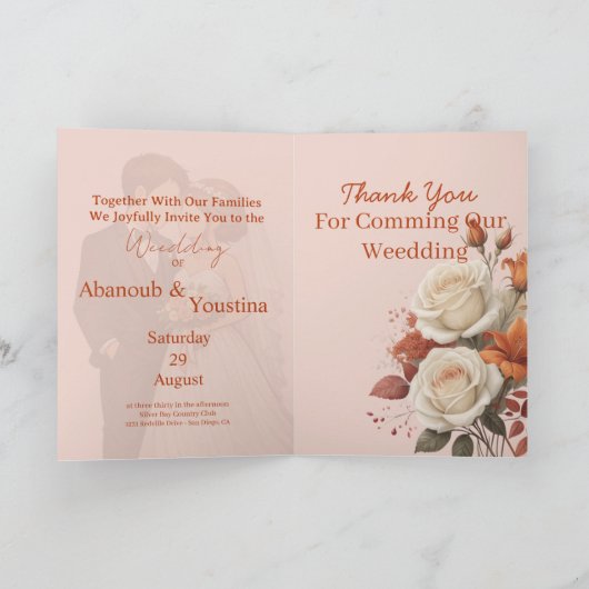 Modern Romance with Timeless Elegance Karte (Innenseite)