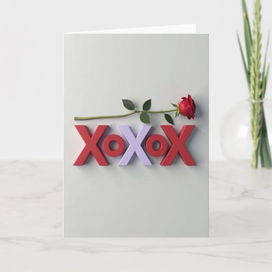 Modern Romance Xoxo Card Karte (Vorderseite)