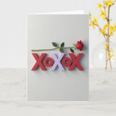 Modern Romance Xoxo Card Karte (Gelbe Blume)