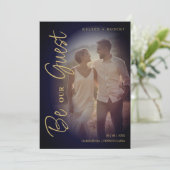 Modern Romantic Overlay Transparency Fancy Script Save The Date (Stehend Vorderseite)