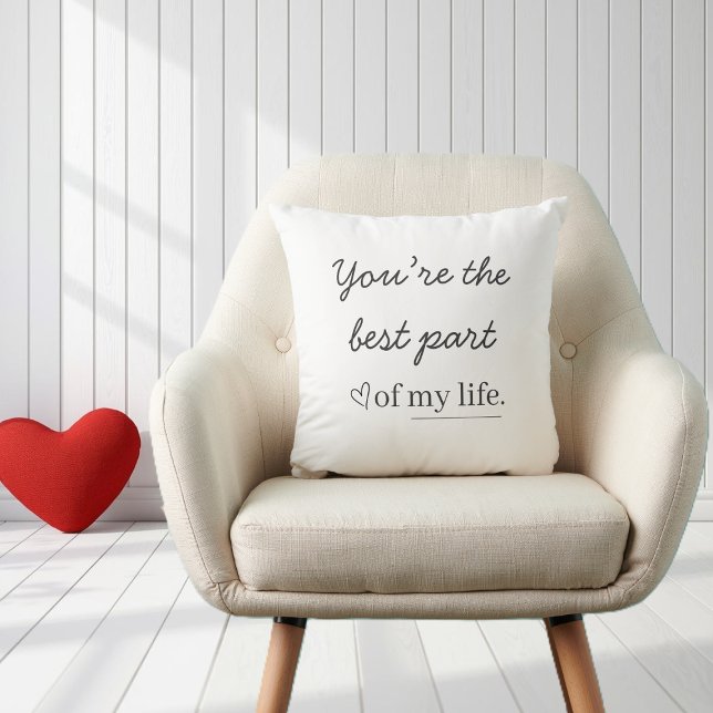 Modern Romantic Quote Throw Pillow Kissen (Von Creator hochgeladen)
