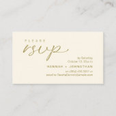 Modern Romantic Wedding Invites RSVP Reminder Card Begleitkarte (Vorderseite)