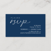 Modern Romantic Wedding Invites RSVP Reminder Card Begleitkarte (Vorderseite)