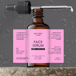 Modern rosa 2 OZ Dropper Flasche Wasserdicht Etike Lebensmitteletikett