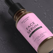 Modern rosa 2 OZ Dropper Flasche Wasserdicht Etike Lebensmitteletikett