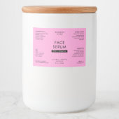 Modern rosa 2 OZ Dropper Flasche Wasserdicht Etike Lebensmitteletikett (Vorderseite)