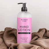 Modern rosa 4 OZ Kosmetisches Flaschenwrapper-Etik Rechteckiger Aufkleber