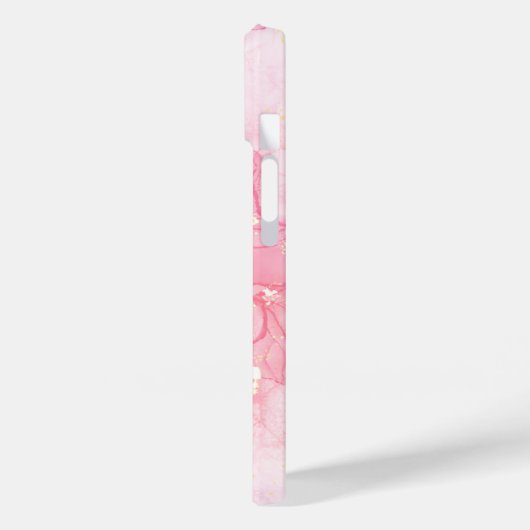 Modern rosa Abstrakt Personalisiert Case-Mate iPhone Hülle (Rückseite / Links)