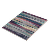 Modern rosa Blauer Glitzer Pinselstriche Farbe Far Fliese (Seite)