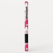 Modern rosa Blumenmuster Daisy Blume Monogramm Case-Mate iPhone Hülle (Hinten/Links)