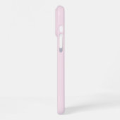 Modern rosa Bow Initial Monogram iPhone Hülle (Linke Seite)