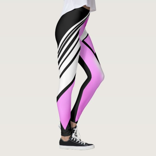 Modern rosa Brustkrebs Leggings (Rechts)