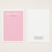 Modern rosa Earring Display Card (Vorne & Hinten)