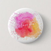 Modern rosa Farbe Button (Vorderseite)