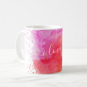 Modern rosa Farbe Kaffeetasse