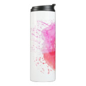 Modern rosa Farbe Thermosbecher (Nach links gedreht)