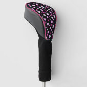 Modern rosa Farbverlaufsmuster Blume Name Golf Headcover (angewinkelt)