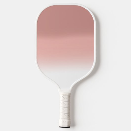 Modern rosa fett Monogramm Pickleball Schläger (Rückseite)