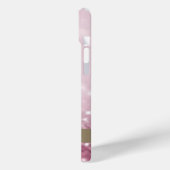 Modern rosa Flamingo Glitzer Bokeh - Personalisier Case-Mate iPhone Hülle (Rückseite / Links)