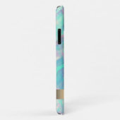 Modern rosa Flamingo Opal Iridescent Case-Mate iPhone Hülle (Hinten/Rechts)