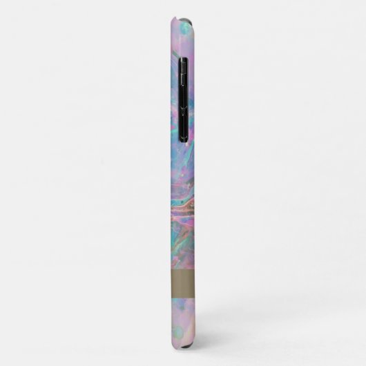 Modern rosa Flamingo Opal Iridescent Case-Mate iPhone Hülle (Hinten/Links)