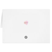 Modern, rosa & floral, Eltern zur Karte (Rückseite Horizontal)