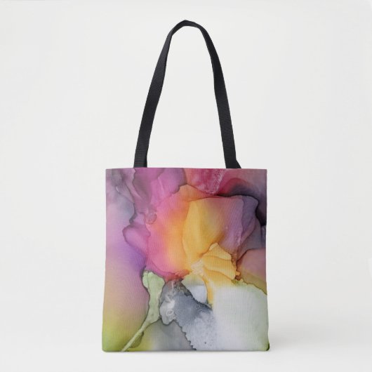 Modern rosa Floral Tasche (Vorderseite)