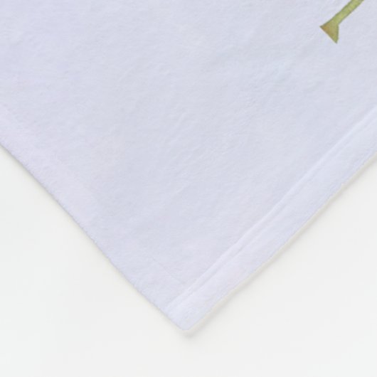 Modern rosa, florale Rahmenfarben Fleecedecke (Ecke)