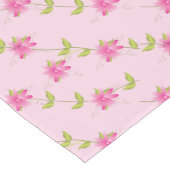 Modern rosa Flower Kurzer Tischläufer (Ecke)