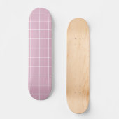 Modern rosa geometrisch einfach skateboard (Vorderseite)