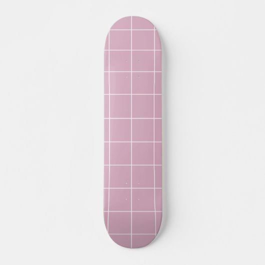 Modern rosa geometrisch einfach skateboard (Vorne)