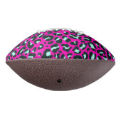 Modern rosa Geparden Leopard Tierdruck Football (Gedreht 270)