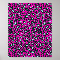 Modern rosa Geparden Leopard Tierdruck