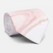 Modern rosa Glitzer Marmor Krawatte (Gerollt)