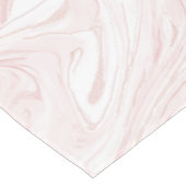 Modern rosa Glitzer Marmor Kurzer Tischläufer (Ecke)