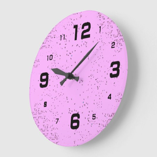 Modern rosa große wanduhr (Winkel)