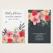 Modern rosa, grüngrüne Ohrring (Vorne & Hinten)