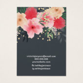 Modern rosa, grüngrüne Ohrring (Rückseite)