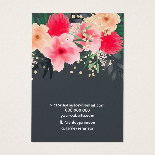 Modern rosa, grüngrüne Ohrring (Rückseite)