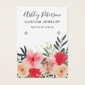 Modern rosa, grüngrüne Ohrring (Vorderseite)