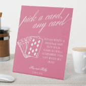 Modern rosa Hochzeitskarten - Pedestelle - Zeichen Sockelschild (In Situ)