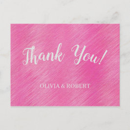 Modern rosa Holzstaub Postkarte