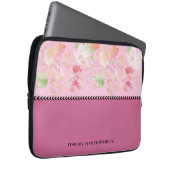 Modern rosa inspirierendes Zitat Laptop Sleeve (Vorne Rechts)