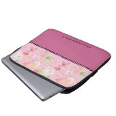 Modern rosa inspirierendes Zitat Laptop Sleeve (Vorne Knopf)