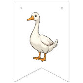 Modern rosa Kariert ein Albernes Gänse Erster Gebu Wimpelkette (Erste Fahne)