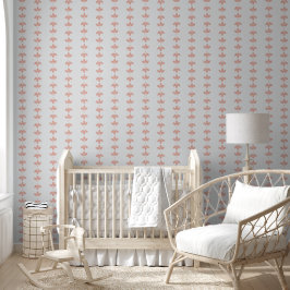 Modern rosa Leaf Muster Pegel Tapete