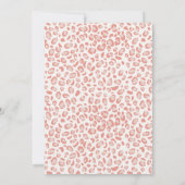 Modern rosa Leopard Muster Tierdruck Mitteilungskarte (Rückseite)