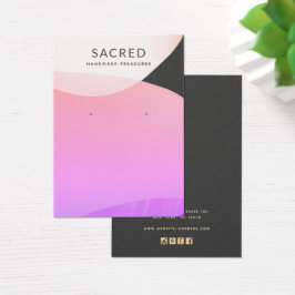 Modern rosa, Lila Abstraktes Ohrendisplay